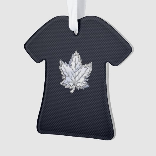 Chrome comme feuille d'érable sur le style de fibr (devant)