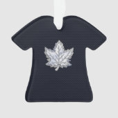 Chrome comme feuille d'érable sur le style de fibr (devant)