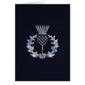 Chrome Comme Fibre de Carbone Impression Scottish  (Devant)