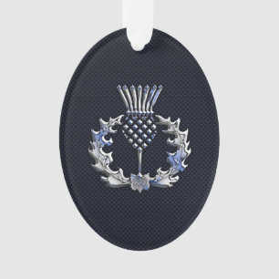 Chrome Comme Fibre de Carbone Impression Scottish