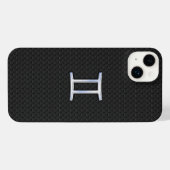 Chrome comme Gemini signe Zodiac (Verso Horizontal)