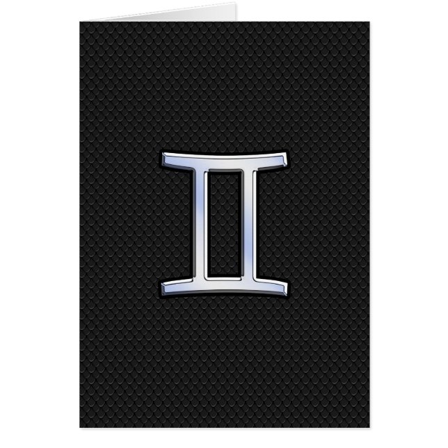 Chrome comme Gemini signe Zodiac (Devant)