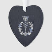 Chrome comme le chardon d'écossais d'impression de (devant)