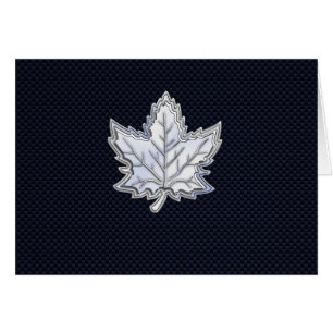 Chrome Comme Maple Leaf Fibres de carbone Impressi