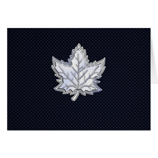 Chrome Comme Maple Leaf Fibres de carbone Impressi (Devant horizontal)