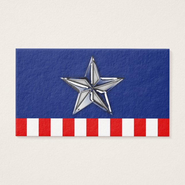 Chrome Comme Silver Star Festive Couleurs patrioti (Devant)