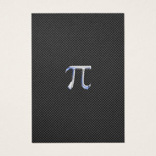 Chrome comme symbole Pi sur l'impression de fibre