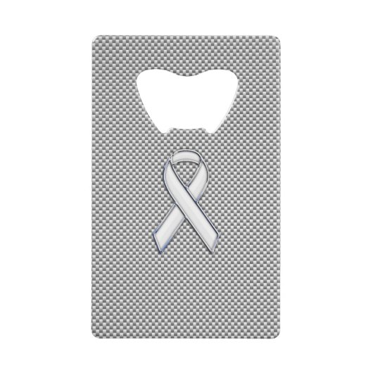 Chrome Comme White Ribbon Sensibilisation Fibre de (Devant)