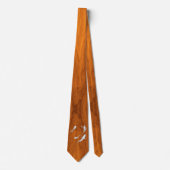 Chrome Diver met haaien op Teak Veneer-stijl Stropdas (Voorkant)