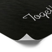 Chrome & Faux Poster Coeur aile en cuir (Coin)