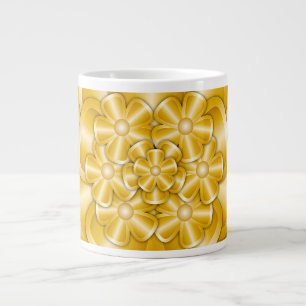 Chrome Flowers - Gold Giant Coffee Mok