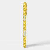 Chrome geel, enamel look, bestudeerd raster Case-Mate iPhone case (Achterkant / Rechts)