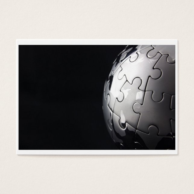 Chrome globe avec arrière - plan noir (Devant)