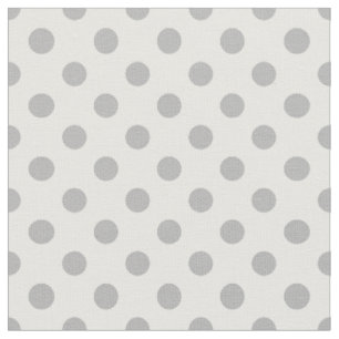 Chrome Gray Polka Dots Circles Stof