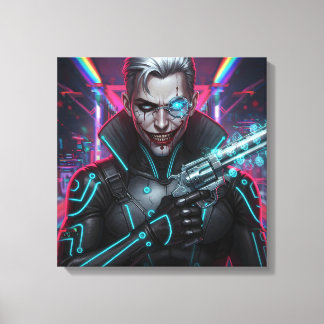 Chrome Harlequin Canvas Afdruk