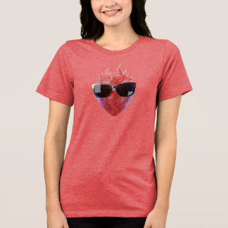 Chrome Hart Prikkeldraad 3D Render Tri-Blend Shirt