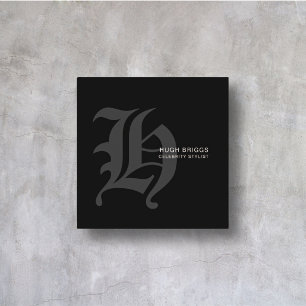 Chrome Hearts stijl professioneel modern minimalis Vierkante Visitekaartje
