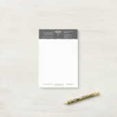 Chrome Holographic 3D Medical Caduceus Post-it® Notes (Op bureau)