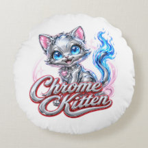 CHROME KITTEN katoenen kussensloop