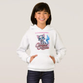 Chrome Kitten " Supacute" Sweat à capuche (Devant entier)