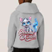 Chrome Kitten Sweat à capuche pour jeunes (Dos)