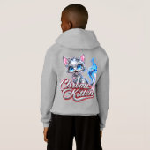 Chrome Kitten Sweat à capuche pour jeunes (Dos entier)