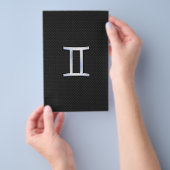 Chrome like Gemini Zodiac Sign Flyer (Hand)