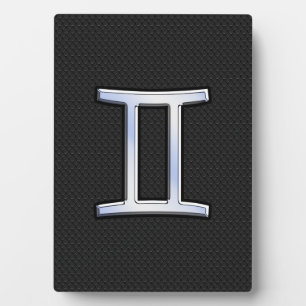 Chrome like Gemini Zodiac Sign Fotoplaat