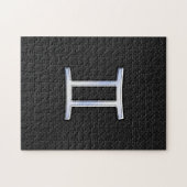 Chrome like Gemini Zodiac Sign Legpuzzel (Horizontaal)