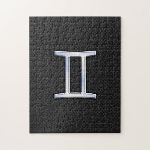 Chrome like Gemini Zodiac Sign Legpuzzel