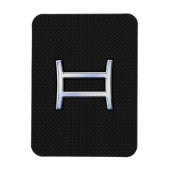 Chrome like Gemini Zodiac Sign Magneet (Verticaal)
