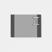 Chrome like Gemini Zodiac Symbol Post-it® Notes (Voorkant)