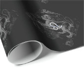 Chrome like Leo Zodiac Constellation Map Hevelius Cadeaupapier (Rol Hoek)