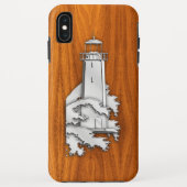 Chrome like Lighthouse on Teak Wood Case-Mate iPhone Case (Achterkant)