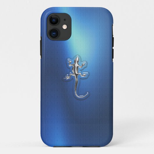 Chrome Lizard iPhone 5 Hoesje (Achterkant)