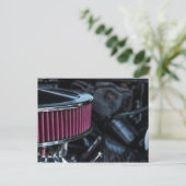 Chrome luchtinname briefkaart (Staand voorkant)