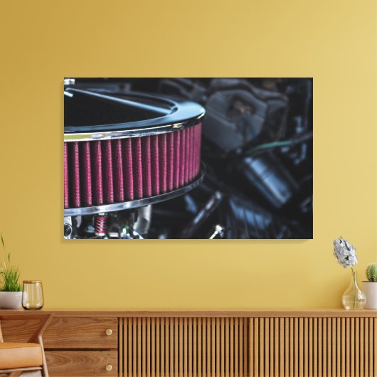 Chrome luchtinname canvas afdruk (Insitu (Woonkamer))