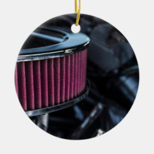 Chrome luchtinname keramisch ornament