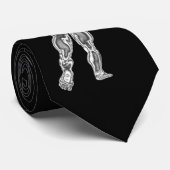 Chrome Man Bodybuilder Pose Necktie Stropdas (Opgerold)