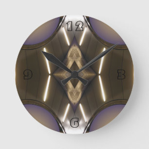 Chrome moderniste Contemporain horloge concepteur