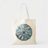 Chrome Mystical Eye Design Tote Bag (Voorkant)