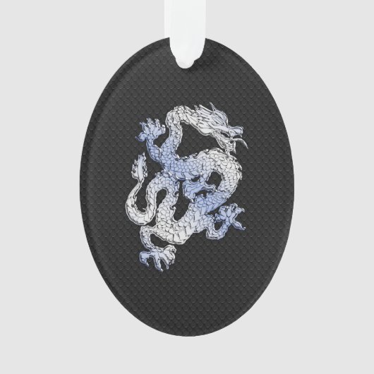 Chrome Orient Style Dragon Black Snake Peau Imprim (devant)