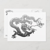 Chrome Paint Dragon Briefkaart (Voorkant / Achterkant)