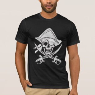 Chrome Pirate Skull T-shirt