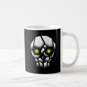 Chrome Plantschedel met gloeiende ogen Koffiemok