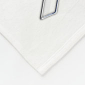 Chrome Print Belted White Ribbon Awareness Fleece Deken (Hoek)