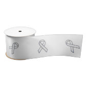 Chrome Print Belted White Ribbon Awareness Lint (Spoel)