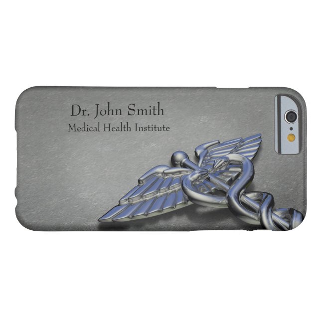 Chrome Professional Medical Caduceus - iPhone Case (Achterkant Horizontaal)
