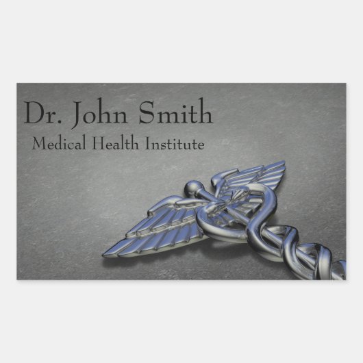 Chrome Professionnel Médicale Caduceus - Sticker (Devant)