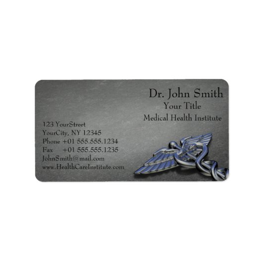 Chrome professionnel Médicale Étiquette de adresse (Devant)